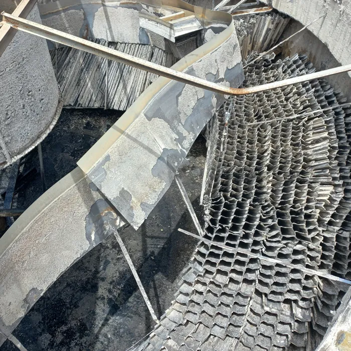 Faulty Tube settler Lamella 2