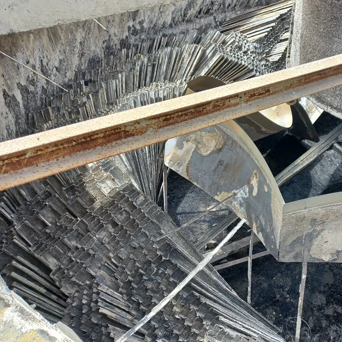 Faulty Tube settler Lamella 4